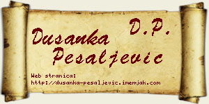 Dušanka Pešaljević vizit kartica